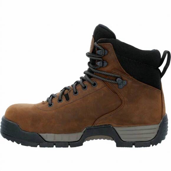 NEW ROCKY men\'s mobilite composite waterproof work boot in brown main image 5